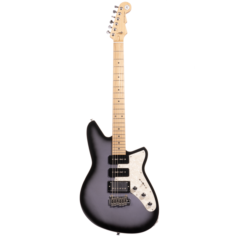 Reverend Six Gun HPP Electric Guitar, Roasted Maple Neck Fingerboard, Periwinkle Burst