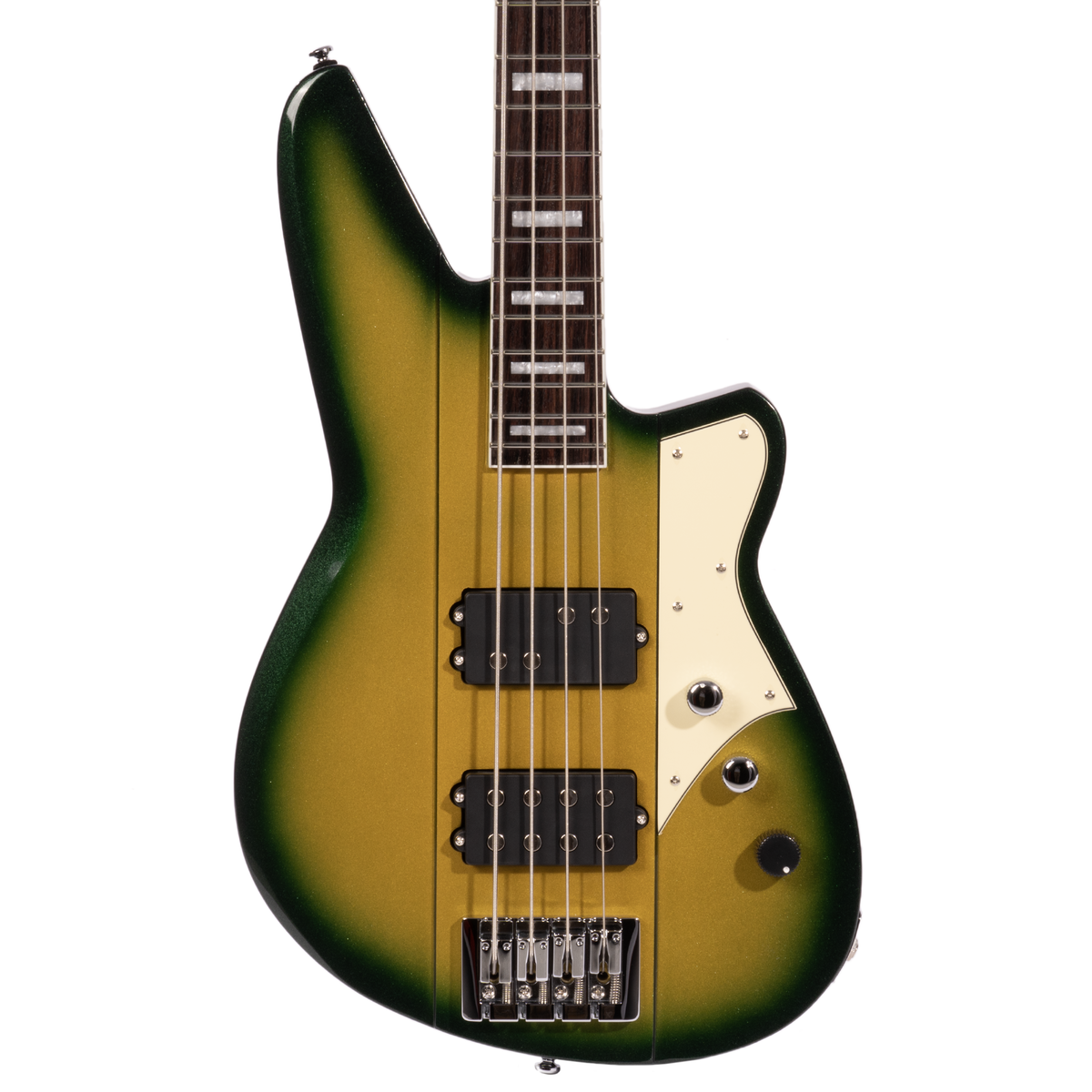 Reverend Thundergun Electric Bass Guitar, Rosewood Fingerboard, Citradelic Sunset