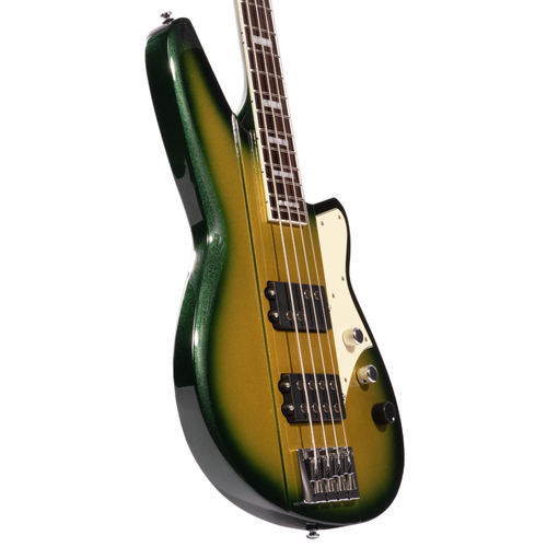 Reverend Thundergun Electric Bass Guitar, Rosewood Fingerboard, Citradelic Sunset