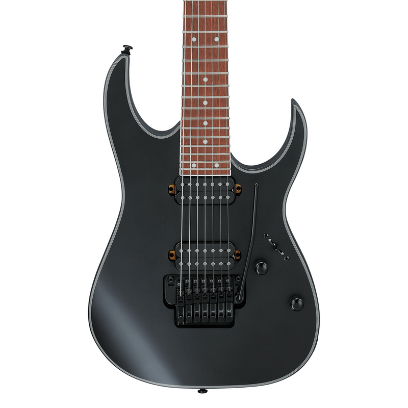 Ibanez RG7320EX High Performance 7-String Electric Guitar, Black Flat