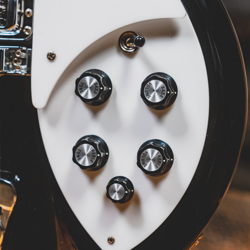 2017 Rickenbacker 360 Semi-Hollow Electric Guitar, Jetglo w/OHSC - Used