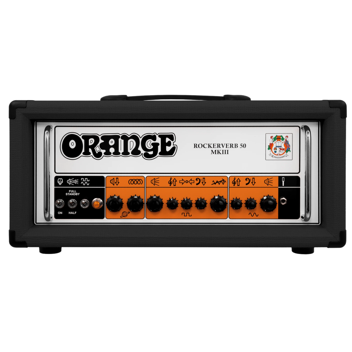 Orange Amps Rockerverb 50 MKIII Electric Guitar Tube Amplifier Head, Black