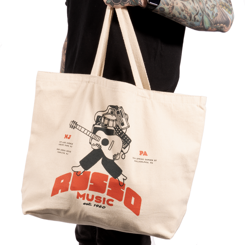 Russo Music Tote Bag, 2-Color on Natural