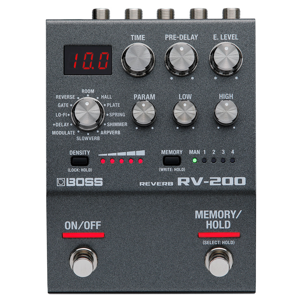 Boss RV-200 Reverb Effect Pedal Boss RV-200 Reverb Effect Pedal
