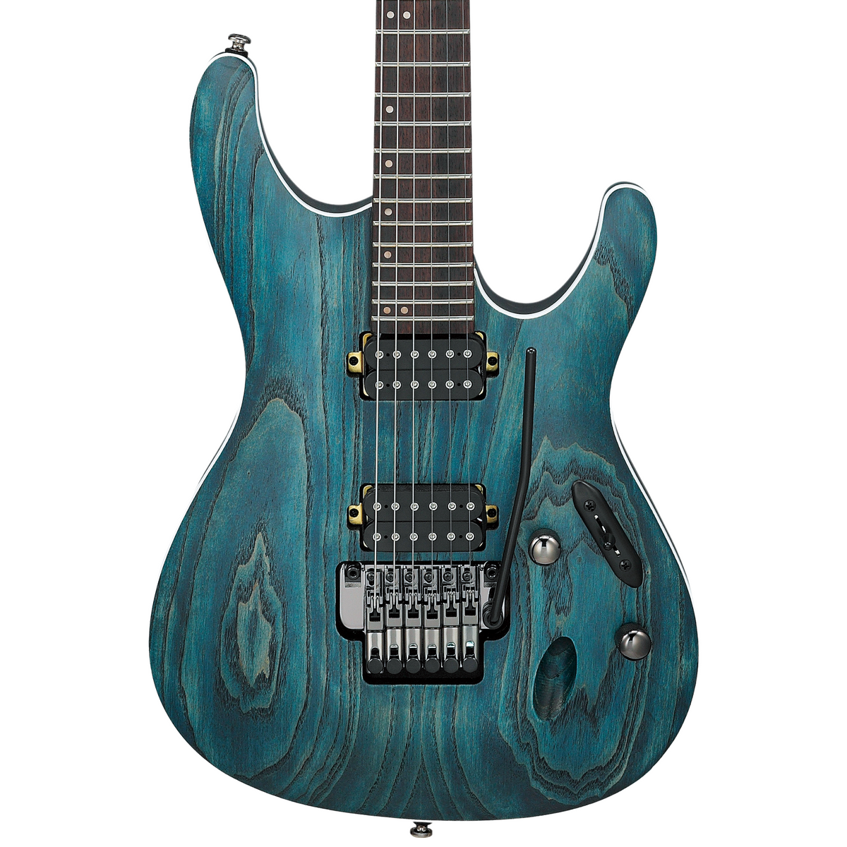 Ibanez S Standard Electric Guitar, Cosmic Blue Stained Flat