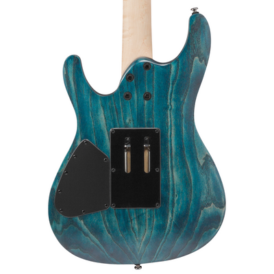 Ibanez S Standard Electric Guitar, Cosmic Blue Stained Flat