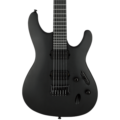 Ibanez S Iron Label 6 String Electric Guitar, Black Flat