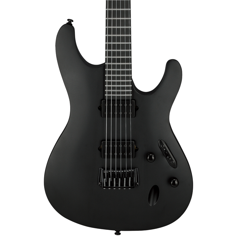 Ibanez S Iron Label 6 String Electric Guitar, Black Flat