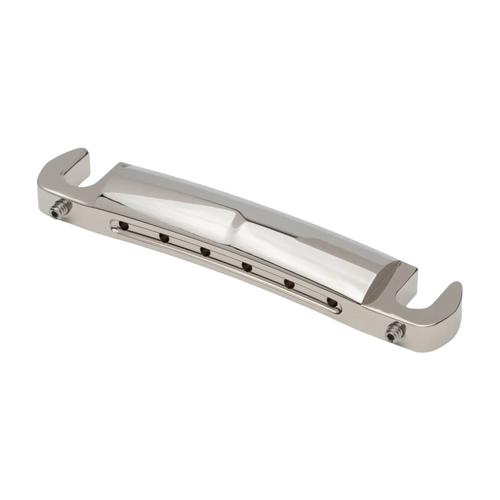 Music City Bridge The Savvy Compensated Wraparound Tailpiece, Polished Nickel