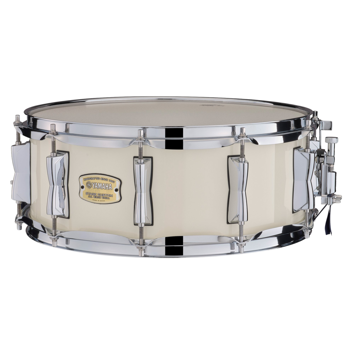 Yamaha SBS-1455 Stage Custom Birch Snare Drum, 5.5" x 14", Classic White