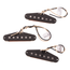Fralin Blues Special Single Coil Stratocaster Guitar Pickup Set, Stock Stagger, Parchment