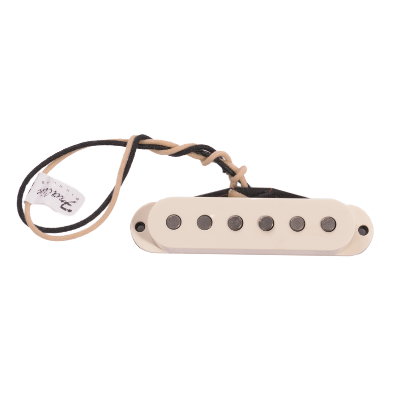 Fralin Blues Special Single Coil Stratocaster Guitar Pickup Set, Stock Stagger, Parchment
