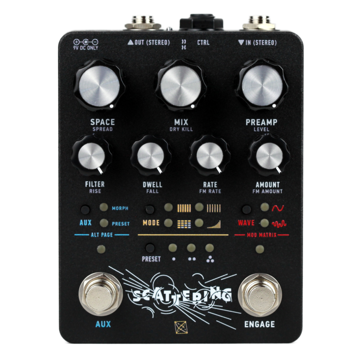 Electronic Audio Experiments Scattering Stereo Reverb Effect Pedal