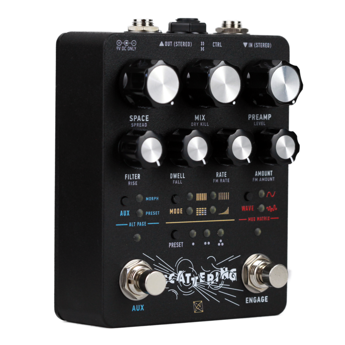 Electronic Audio Experiments Scattering Stereo Reverb Effect Pedal