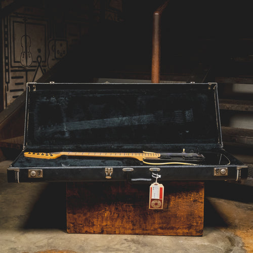 1987 Schecter PT USA T-Style Electric Guitar, Black w/Hard Case - Used