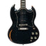 Gibson Custom Shop SG Custom Batwing P-90 Electric Guitar, Murphy Lab Heavy Aged, Ebony