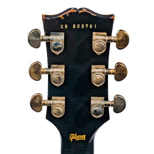 Gibson Custom Shop SG Custom Batwing P-90 Electric Guitar, Murphy Lab Heavy Aged, Ebony