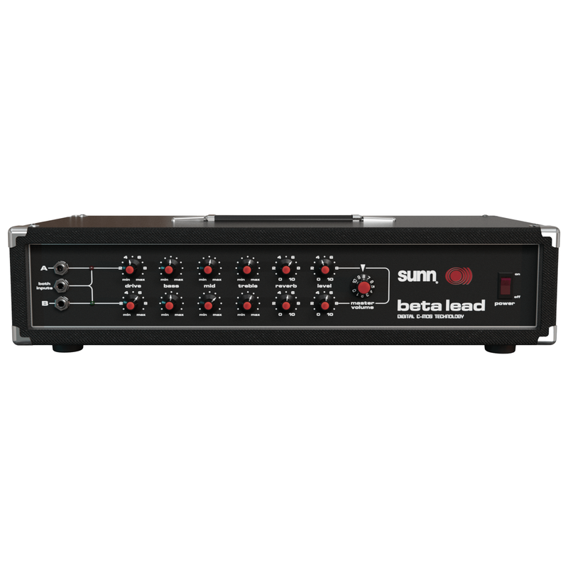 Sunn Amplification Beta Lead 200 Watt Guitar Amplifier Head w/ Footswitch