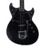 Reverend Reeves Gabrels Spacehawk Electric Guitar, Ebony Fingerboard, Midnight Black Sparkle