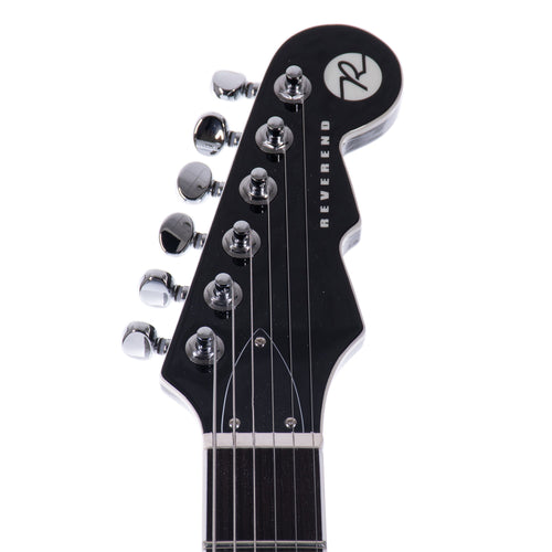 Reverend Reeves Gabrels Spacehawk Electric Guitar, Ebony Fingerboard, Midnight Black Sparkle