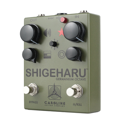 Caroline Limited Edition Shigeharu Germanium Octave Fuzz Effect Pedal, Army Green