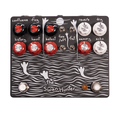 Champion Leccy Swan Hunter Lo-Fi Echo and Reverb Effect Pedal