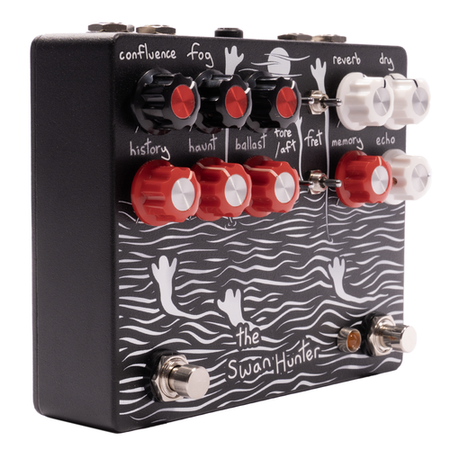 Champion Leccy Swan Hunter Lo-Fi Echo and Reverb Effect Pedal