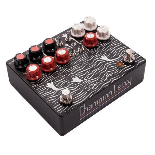 swan hunter pedal Champion Leccy Swan Hunter Lo-Fi Echo and Reverb Effect Pedal