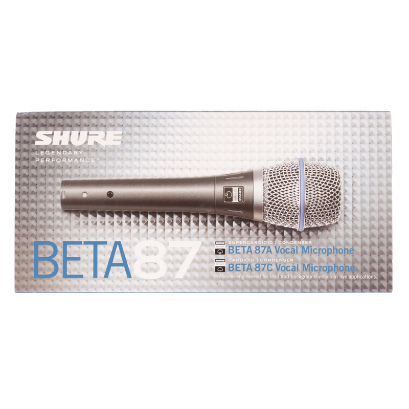 Shure Beta 87C Cardioid Condenser Handheld Vocal Microphone