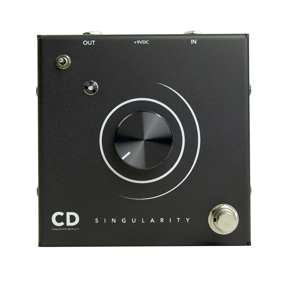 Collision Devices Singularity Fuzz Effect Pedal, Black Enclosure, Black Knobs