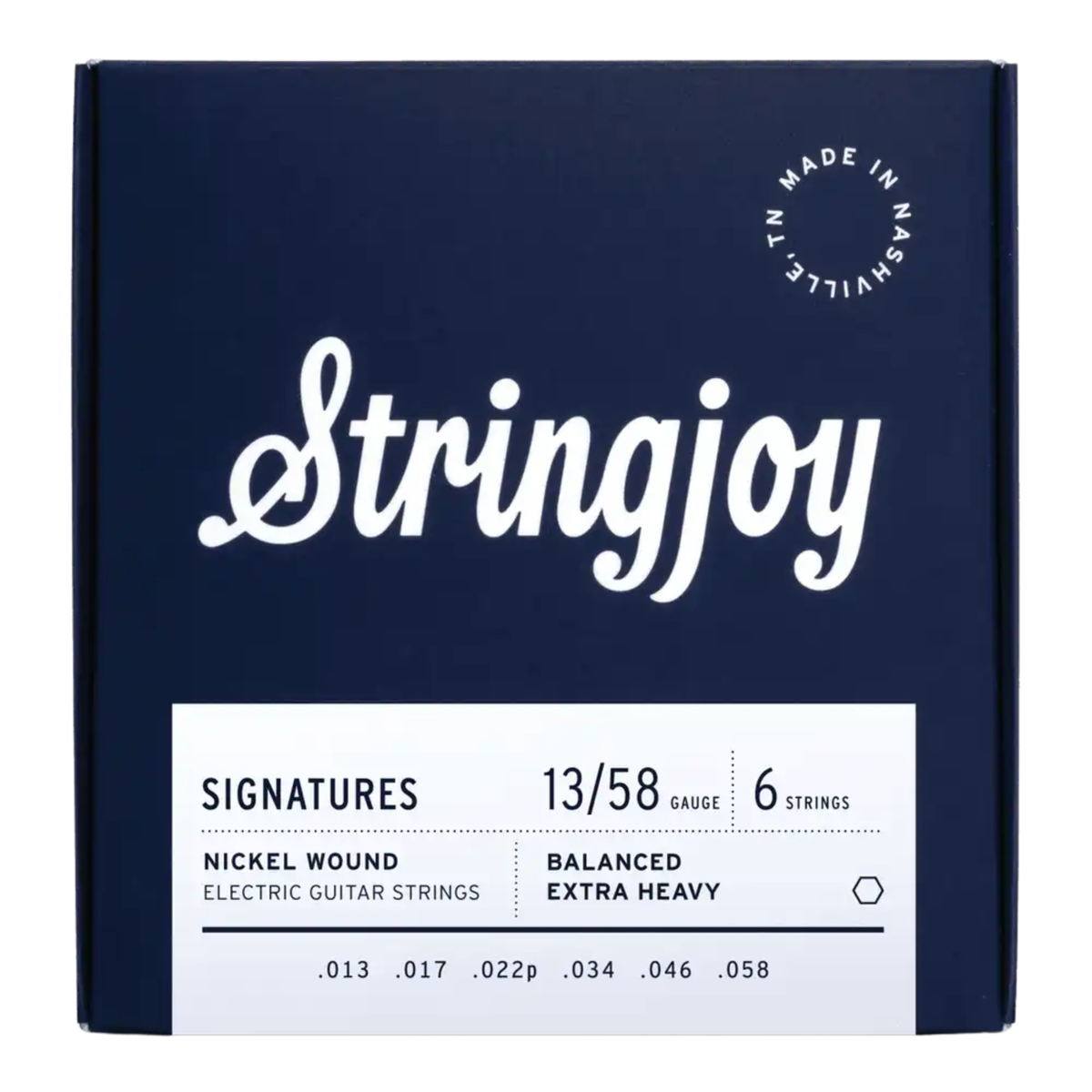 Stringjoy 13-58 Signatures Balanced Extra Heavy Nickel Wound Electric Guitar Strings