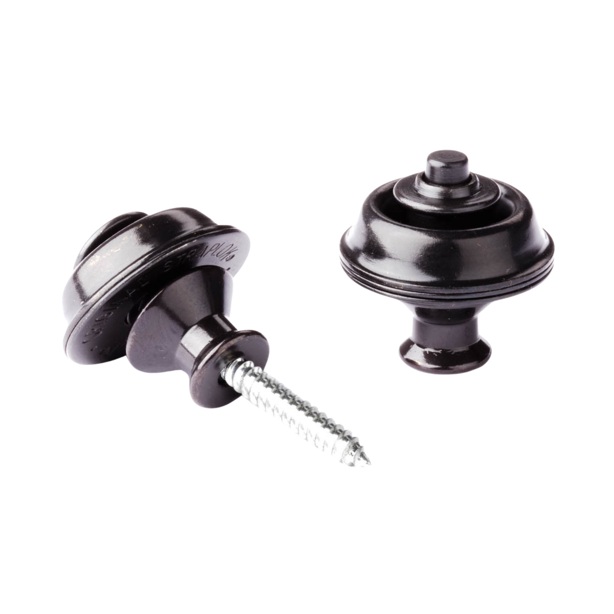 Dunlop Straplok Strap Retainers Dual Design, Black Oxide