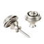 Dunlop Straplok Strap Retainers Dual Design, Vintage Nickel