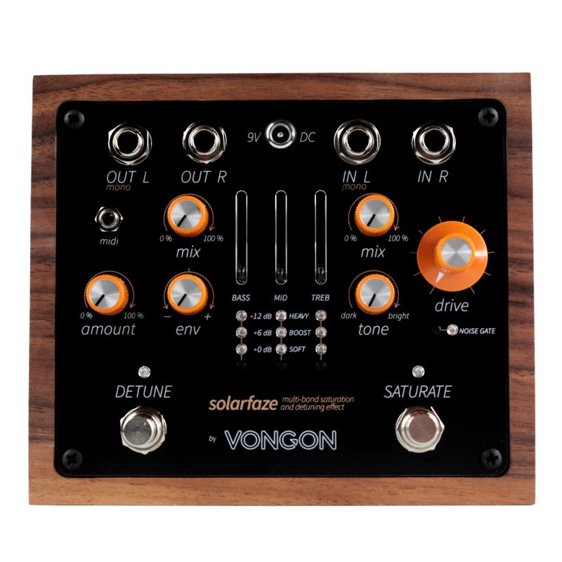 stereo pedal Vongon Solarfaze Stereo Multi-Band Saturation Effect Pedal