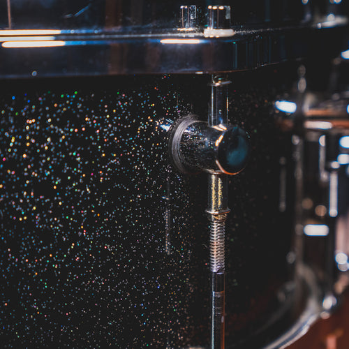 1980s Sonor Hilite 7"x14” Snare Drum, Black Diamond Lacquer - Used