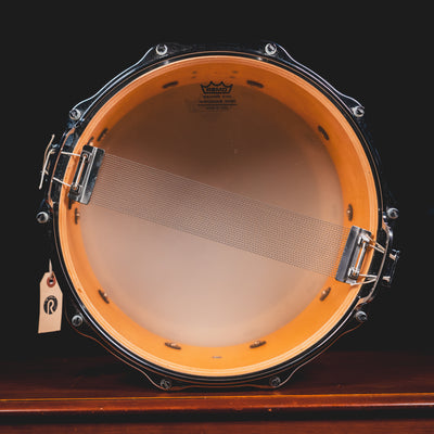 1980s Sonor Hilite 7"x14” Snare Drum, Black Diamond Lacquer - Used