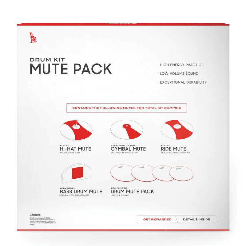 Evans SoundOff Drum Mutes, Rock Pack w/ 14” Snare Mute