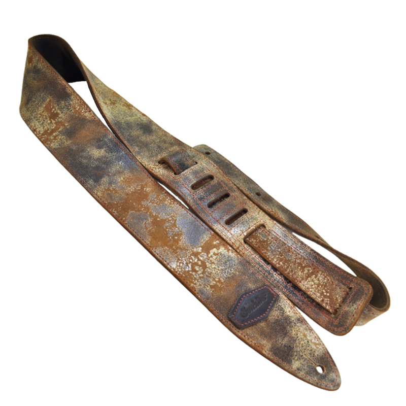 Souldier Torpedo 2.5" Distressed Guitar Strap, Brown
