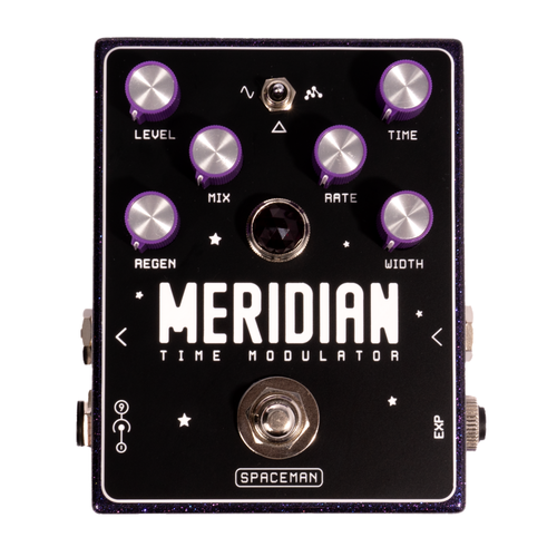 spaceman pedal Spaceman Meridian Time Modulator Chorus Effect Pedal, Purple Sparkle