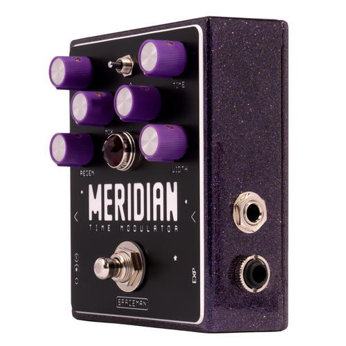 Spaceman Meridian Time Modulator Chorus Effect Pedal, Purple Sparkle
