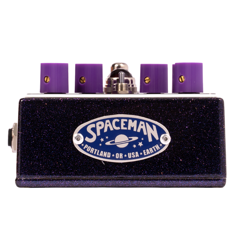 Spaceman Meridian Time Modulator Chorus Effect Pedal, Purple Sparkle