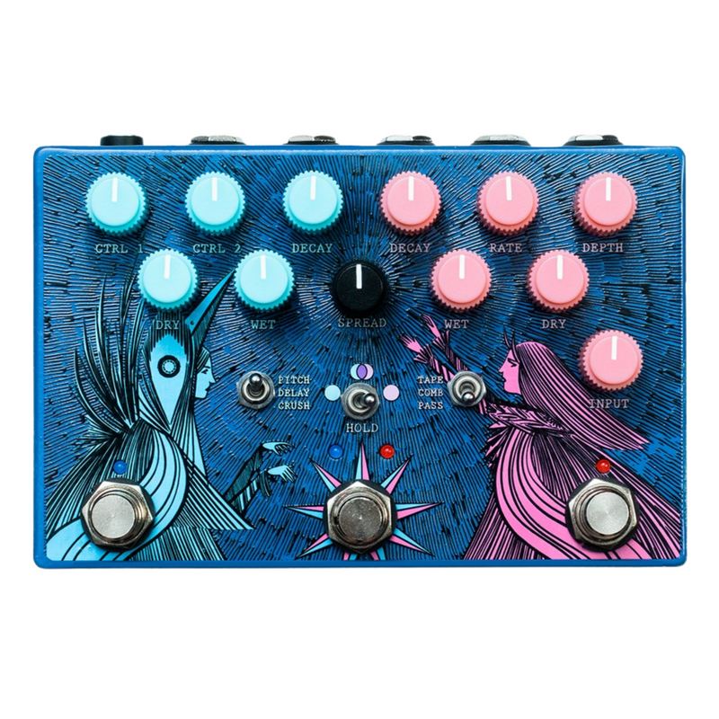 dark side of the moon pedal Old Blood Noise Dark Light Dual Reverb Effect Pedal, Blueberry Dusk