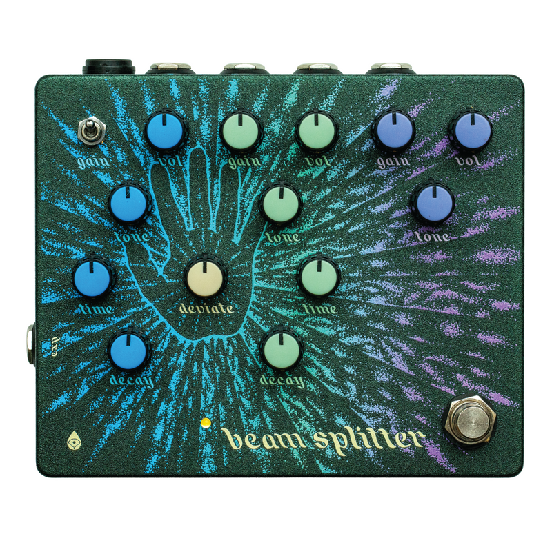 Old Blood Noise Endeavors Beam Splitter Automatic Triple Tracker Distortion Effect Pedal