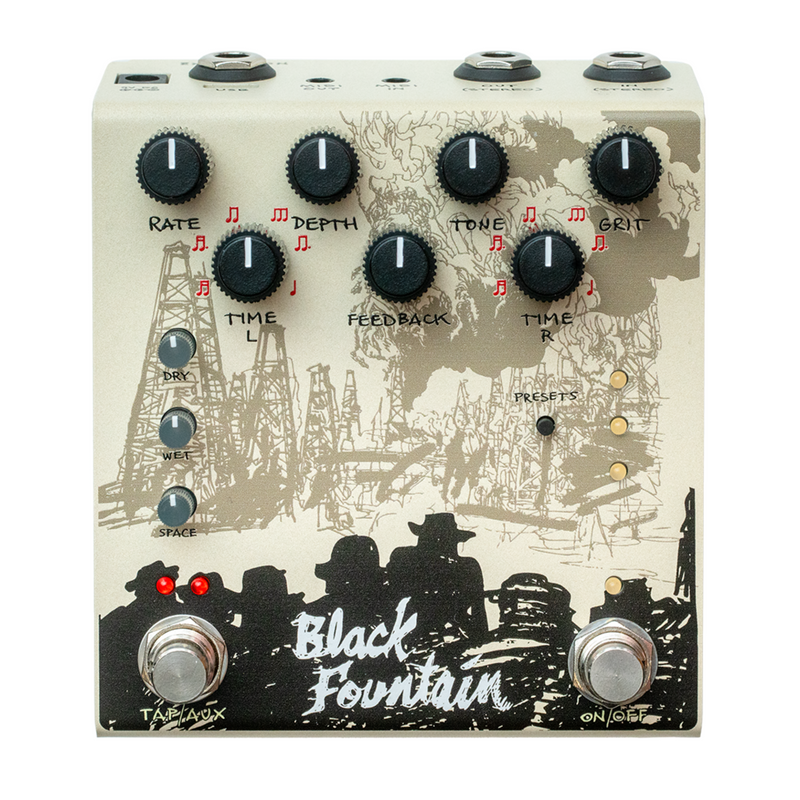 Old Blood Noise Endeavors Black Fountain Stereo Delay Review Old Blood Noise Endeavors Black Fountain Stereo Delay Review