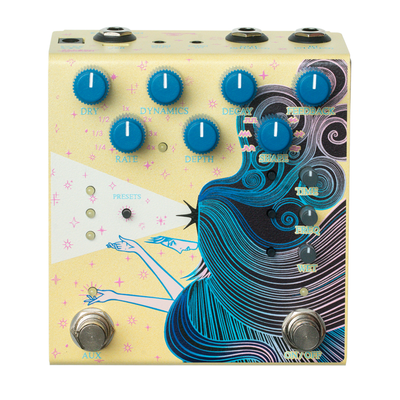 Old Blood Noise Endeavors Sunlight Stereo Reverb Effect Pedal, Yellow