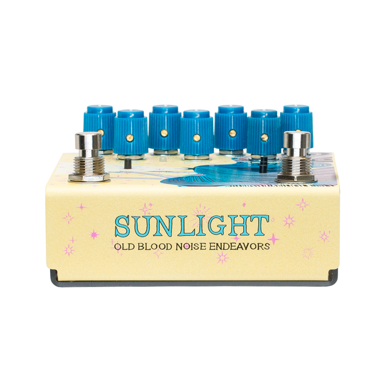 Old Blood Noise Endeavors Sunlight Stereo Reverb Effect Pedal, Yellow