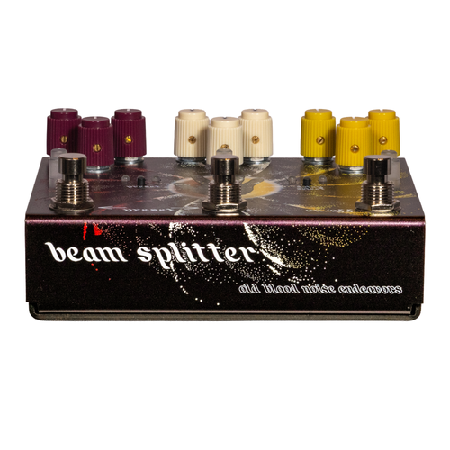 Old Blood Noise Endeavors Beam Splitter V2 Distortion Effect Pedal, Warm