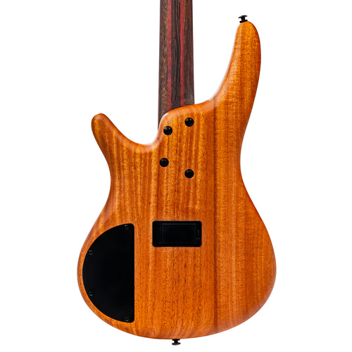 Ibanez SR1350B Premium 4-String Electric Bass Guitar with Bag, Dual Mocha Burst Flat