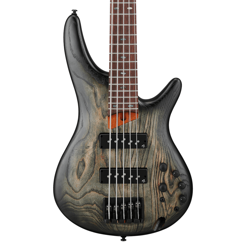 Ibanez SR Standard SR605E 5-String Bass Guitar, Black Stained Burst