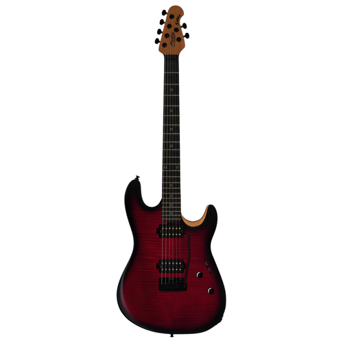 Sterling Rabea Massaad Artist Series Sabre Electric Guitar, Blood Flame Burst